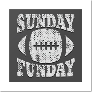 Sunday Funday Football 80s Posters and Art